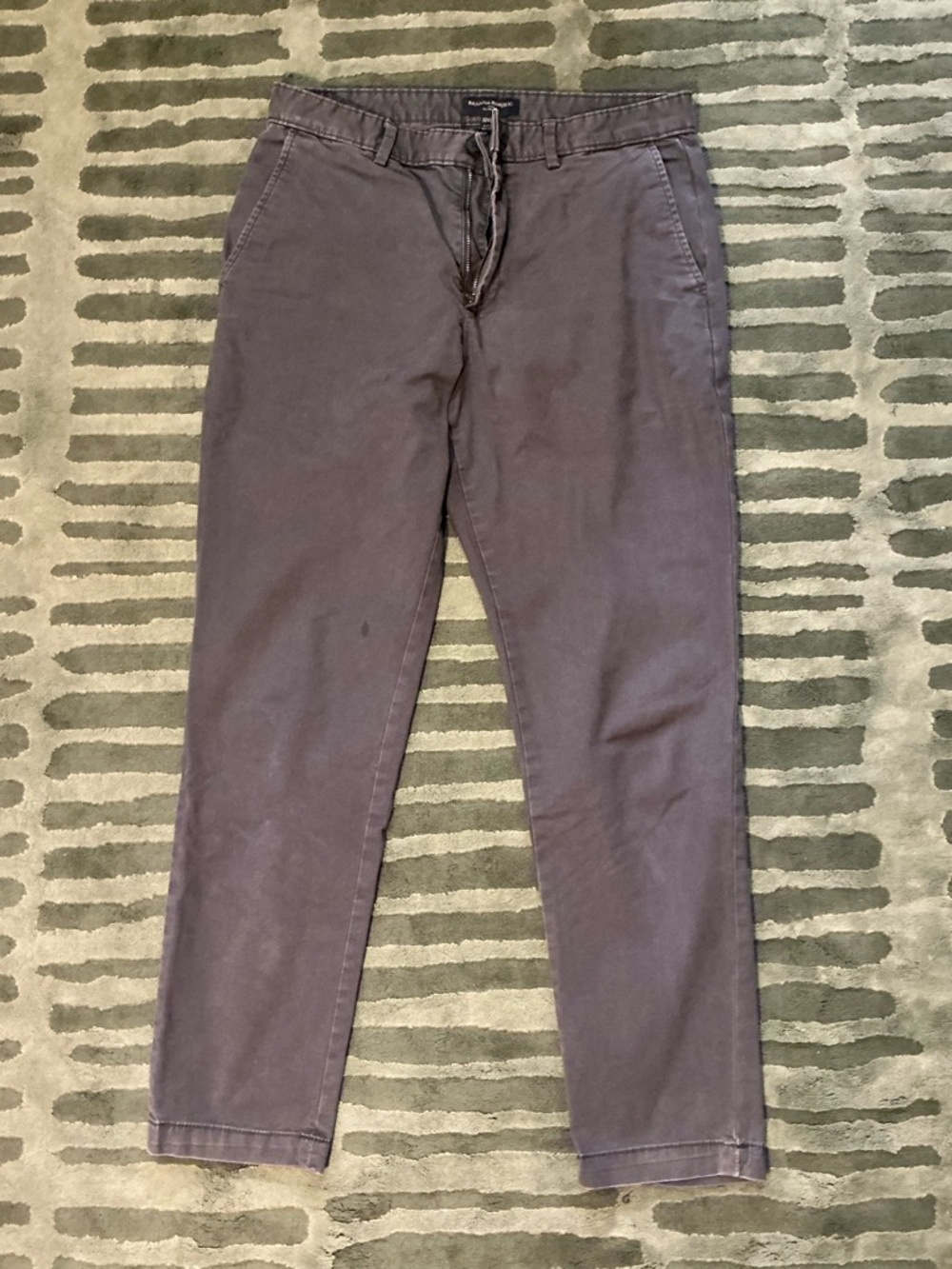 Banana Republic Factory Men's Slim Fit Chinos - Grey W32L30